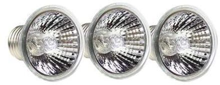 Reptile Heat Lamp Uvb Basking Gloeilamp Houder 35/50W Clip-On Aquarium Amfibieën Schildpad Schildpad Spider hagedis Kikker Egel 3 wicks