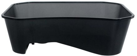 Reptile Vivarium Doos Schildpad Schildpad Met Koesteren Ramp Aquarium Tank Fokken Voedsel Tool Accessoires zwart