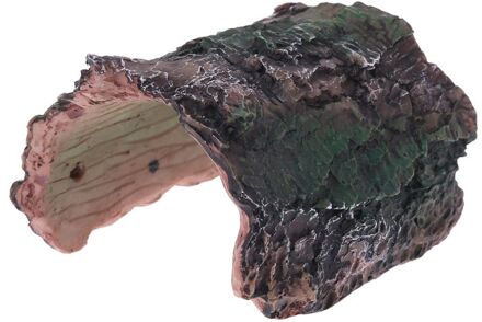 Reptile Vivarium Verbergen Case Snake Gecko Dragon Half Log Verbergen Rock Boom Gat Reptiel Accessoires 1