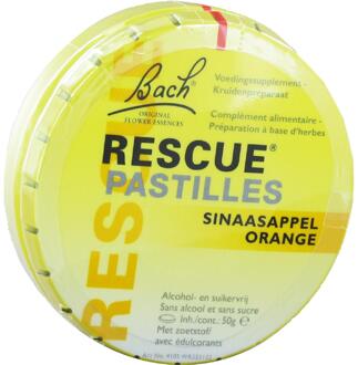 Rescue Remedy Pastilles - 50 gr - sinaasappel - Voedingssupplement