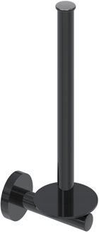 Reserverolhouder IVY Wandmodel Voor 2 Rollen Zwart Chroom PVD