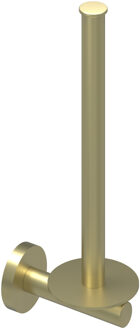 Reserverolhouder - wand model - 2 rollen - Geborsteld mat goud PVD 6500404 Goud geborsteld
