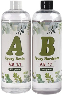 Resin Epoxy High Adhesive 1:1 AB Epoxy Hardener Crystal Glue For DIY Resin Jewelry Making Accessories 100g/200g/400g/500g/1000g