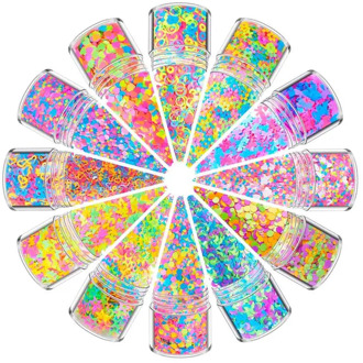 Resin Filling Art Sequins Glitter Flakes Stickers Star Moon For DIY Epoxy Resin Mold Crafts Handmade Decor Jewelry Making