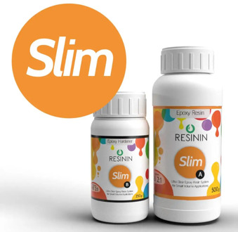 Resinin Slim 750 gr Ultra Clear Epoxy Resin-Hardener Kit AB Jewelry Making DIY Crystal Transparent Glue