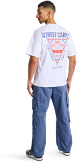 Resort T-shirts Heren - Wit - Maat M - Katoen Jersey White