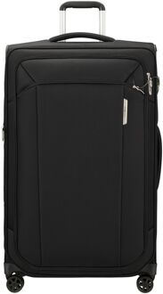 Respark Spinner 79 Expandable ozone black zachte koffer lichtgewicht koffer Zwart - H 79 x B 48 x D 31 cm