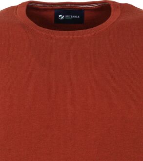 Respect Oini Pullover O-hals Roest Bruin