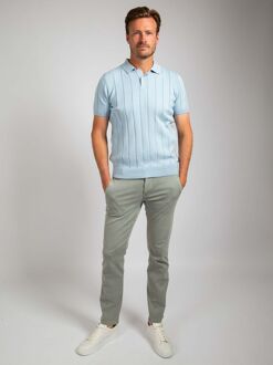 Respect Polo Drop Needle Lichtblauw - S,XXL