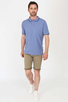 Respect Polo Tip Ferry Blauw - L,M,S