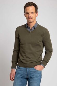 Respect Vinir Pullover Olijfgroen - XL