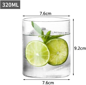 Restaurant Glas Koffie Melk Thee Cocktail Glas Transparant Glas Mokken Sap Dranken Cup Home Office Bar Drinkware 320ml-7