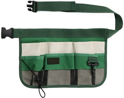 Restaurant Multi-Zakken Schort Elektricien Huis Schoonmaken Verstelbare Riem Tuin Oxford Doek Schroevendraaier Oganizer Taille Tool Bag groen