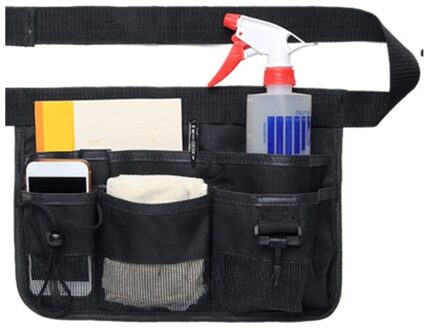 Restaurant Multi-Zakken Schort Elektricien Huis Schoonmaken Verstelbare Riem Tuin Oxford Doek Schroevendraaier Oganizer Taille Tool Bag zwart