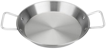 Restaurant Platte Strip Italiaan Paella Dubbele Oor Zeevruchten Pot Koken Tool Rvs Ondiepe Soeppan