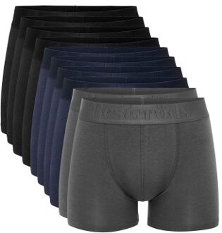 Resteröds 10 stuks Bamboo Boxer Brief * Actie * Zwart,Wit,Versch.kleure/Patroon,Blauw,Grijs - Small,Medium,Large,X-Large,XX-Large