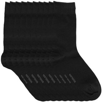 Resteröds 10 stuks Bamboo Crew Socks * Actie * Zwart - Maat 40/45