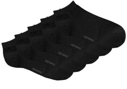 Resteröds 5 stuks Bamboo Ankle Socks * Actie * Zwart,Wit - Maat 40/45