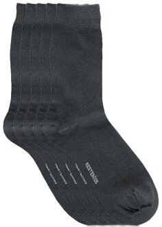 Resteröds 5 stuks Organic Cotton Socks * Actie * Zwart,Grijs - Maat 40/45