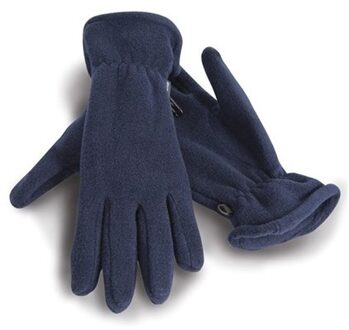 Result Blauwe warme fleece handschoenen voor volwassenen L