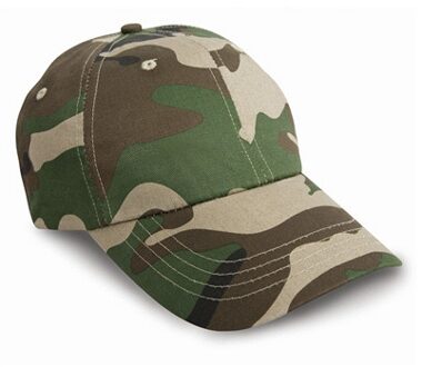 Result Camouflage baseballcap - groen - petje - volwassenen - Legercaps