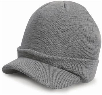 Result Esco wintermuts met klep in het lichtgrijs