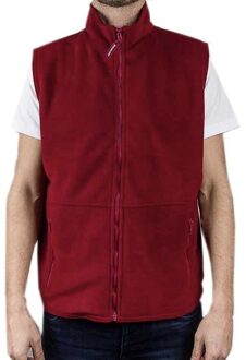 Result Fleece bodywarmer rood voor volwassenen - Unisex bodywarmer dames/heren 2XL (46/56)