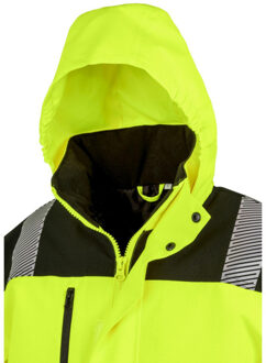 Result Heren bedrukbare veiligheidssoft shell jas Geel - XL