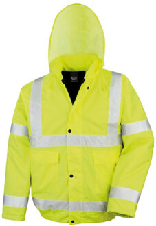 Result Heren hi-vis winter blouson jas - maat XXXL Geel