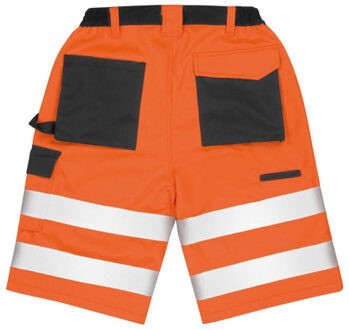 Result Heren veiligheidsshort cargo Oranje - S
