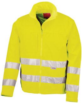 Result Hi-vis soft shell jasje voor heren Geel - L