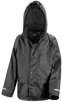 Result Regenjas winddicht voor kinderen - Zwart - Regenpak - Regenkleding - Water en winddicht