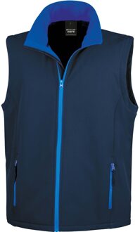 Result Softshell casual bodywarmer - heren - navy blauw - Outdoorkleding - wandelen/zeilen - Mouwloos vest
