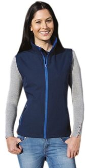 Result Softshell casual bodywarmer navy blauw voor dames - Outdoorkleding wandelen/zeilen - Mouwloze vesten XL (42/54)