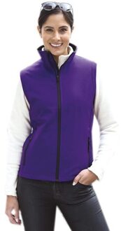 Result Softshell casual bodywarmer paars voor dames - Outdoorkleding wandelen/zeilen - Mouwloze vesten L (40/52)