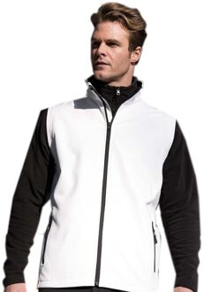 Result Softshell sport bodywarmer wit voor heren