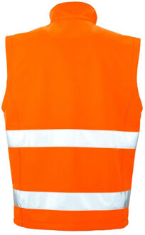Result Softshell veiligheidsvest voor volwassenen Oranje - L
