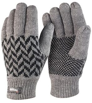 Result thinsulate handschoenen - grijs - volwassenen - ruwe binnenzijde voor grip