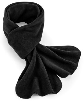 Result Warme fleece winter sjaal voor volwassenen - zwart - 100% gerecycled polyester