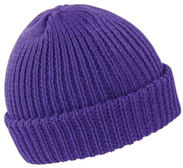 Result Wintermuts Alaska voor volwassenen - Paars - 100% Acryl - Dubbel gebreid - One size
