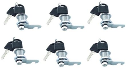 Retail 6 Sets Van Excentrieke Cam Sloten, Kasten, Archiefkasten, Brief Dozen, Metalen Kasten, opbergkast Deuren 18X20mm