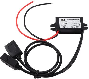 Retail Szwengao 12V Naar 5V 3A 15W Dc Naar Dc Converter Regulator Module Dual Usb Uitgangsvermogen adapter Voor Auto Boot Motorfiets