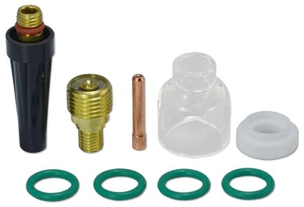 Retail Tig Gas Lens Collet Body 45V42 13N21 & Pyrex Cup 5 598882 Diverse Maat Kit Voor Db Sr Wp 9 20 25 Tig Lastoorts 9Pcs