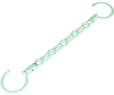 Retatable Winddicht Antislip Kleerhangers Rekken Draagbare Reizen Colthing Drogen Opknoping Garderobe Kast Hanger Opslag Houder groen