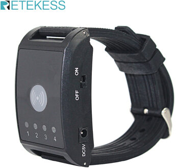Retekess 433 Mhz 4 Kanaals Horloge Ontvangers Draadloos Oproepsysteem Voor Cafe Office Pager Restaurant Apparatuur F4411A