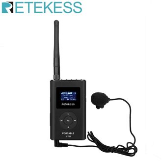Retekess FT11 0.3W Fm Draadloze Zender MP3 Broadcast Radio Zender Voor Kerk Car Meeting Tour Guide Systeem