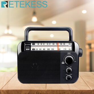 Retekess TR604 Am Fm Radio Draagbare Transistor Analoge Radio Met 3.5Mm Koptelefoon Jack Door 3 D Cell Batterijen Of ac Power