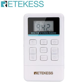 Retekess TR612 Draagbare Fm Radio Pocket Radio Ontvanger Met 3.5Mm Koptelefoon Voor Grote Vergadering Simultaanvertaling