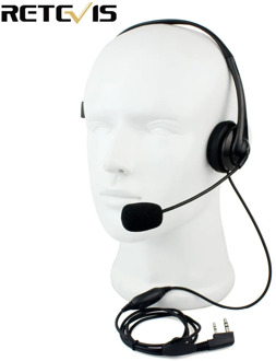 Retevis 2 Pin Headphone Headset TK220 For KENWOOD Baofeng UV-5R BF-888S Retevis H777 PUXING TYT Walkie Talkie C9009A