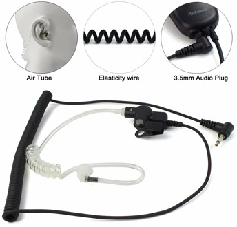Retevis 3.5mm Audio Plug Listen/Receiver Only Surveillance Air tube Earpiece for Motorola Walkie Talkie Speaker Mic C9049A
